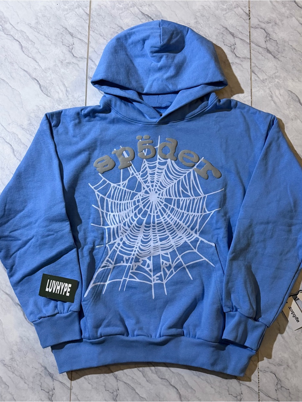 Dusty Blue Sp5der Hoodie